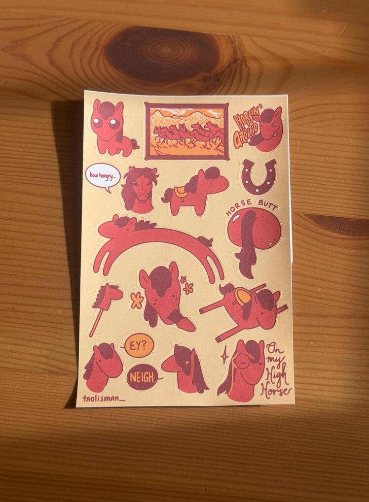 Horse Sticker Sheet