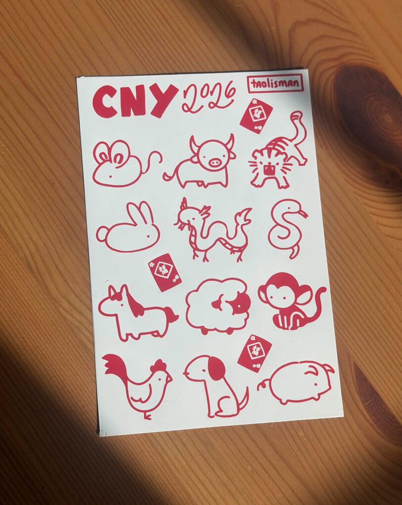 CNY 2026 Sticker Sheet